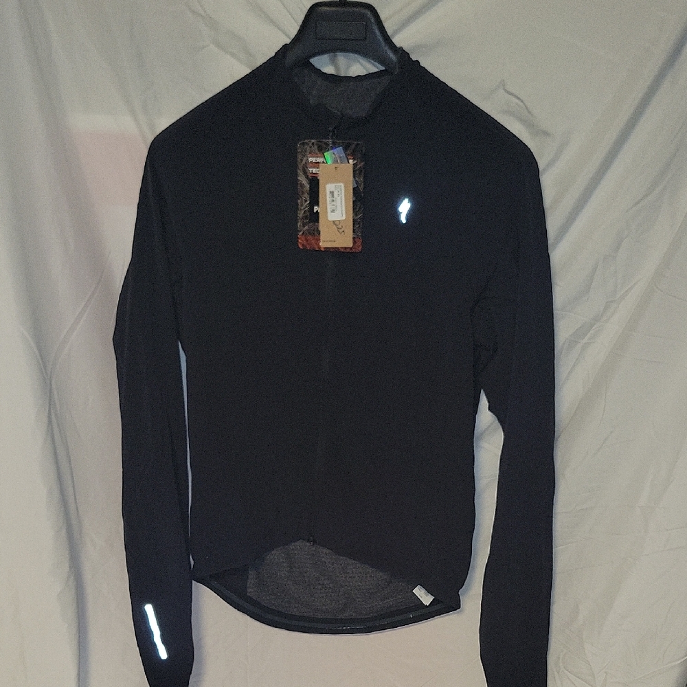 New Mens Medium Cycling Fleece Insulated Windbreaker Jacket Road Mtn Gravel